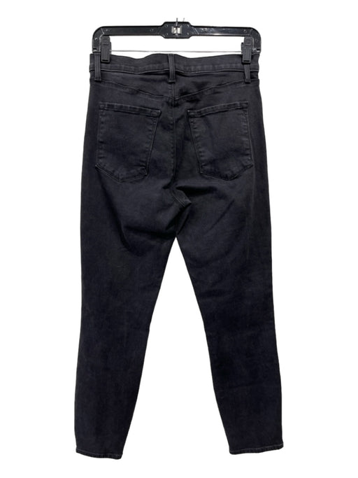 J Brand Size 28 Black Cotton Denim Mid Rise Cigarette Jeans Black / 28