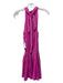 Do + Be Size 6 Bright Pink Polyester High Tie Neck Sleeveless Above Knee Dress Bright Pink / 6