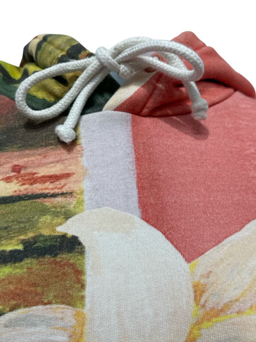 Jacquemus Size S Pink, Green, Orange Cotton Painted Hoodie Pockets Sweatshirt Pink, Green, Orange / S