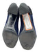 Hermes Shoe Size 36.5 Navy Blue & Black Suede Color Block Pointed Box Toe Pumps Navy Blue & Black / 36.5