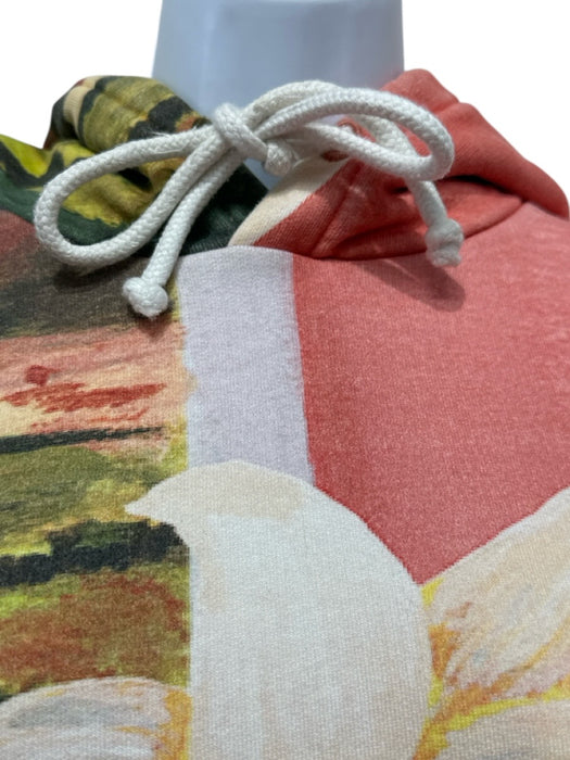 Jacquemus Size S Pink, Green, Orange Cotton Painted Hoodie Pockets Sweatshirt Pink, Green, Orange / S