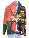 Jacquemus Size S Pink, Green, Orange Cotton Painted Hoodie Pockets Sweatshirt Pink, Green, Orange / S