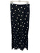 Camila Coelho Size M Black & White Linen Blend Elastic Waist Polka Dot Pants Black & White / M
