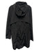 Athleta Size M Black Polyester Zip Front Hood Long Sleeve Knee length Jacket Black / M