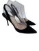 Manolo Blahnik Shoe Size 36.5 Black Suede Pointed Toe Slingback Pumps Black / 36.5