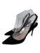 Manolo Blahnik Shoe Size 36.5 Black Suede Pointed Toe Slingback Pumps Black / 36.5