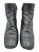 Prada Shoe Size 36.5 Black Leather Side Zip Ankle High Midi Heel Booties Black / 36.5