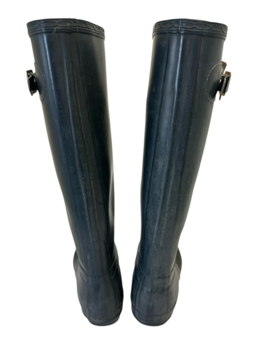 Hunter Shoe Size 8 Charcoal Black Rubber Knee High Mesh Rainboot Boots Charcoal Black / 8