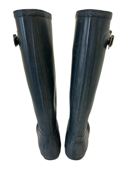 Hunter Shoe Size 8 Charcoal Black Rubber Knee High Mesh Rainboot Boots Charcoal Black / 8