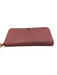 Chanel Light Pink Leather Floral Embossed Camellia Zip Around Wallets Light Pink