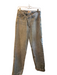Agolde Size 26 Light Wash Cotton Denim Assymetrical High Waist Frayed Jeans Light Wash / 26