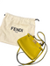 Fendi Lime Green Leather Turnlock GHW Top Handle Crossbody Strap Bag Lime Green / Mini
