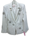 Cinq a Sept Size 0 White & Crystals Triacetate Blend Beaded Embellished Jacket White & Crystals / 0