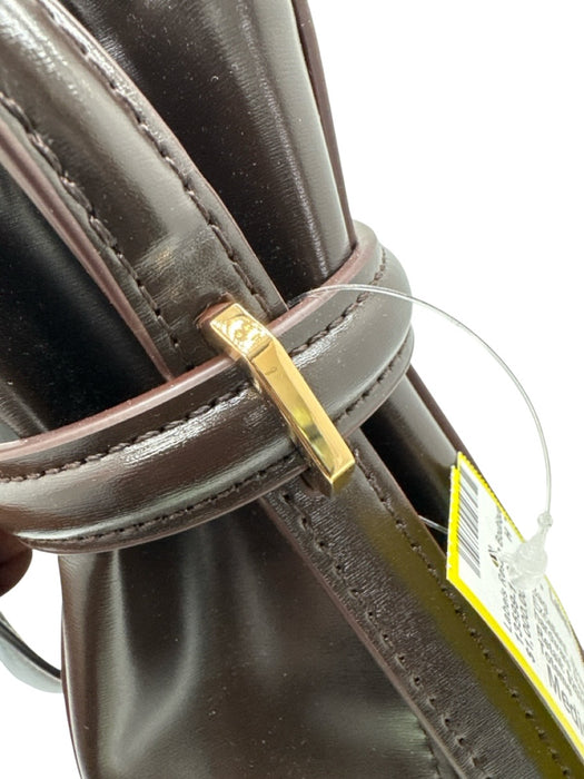 Toteme Brown Leather Gold hardware Rectangle Expandable Bucket Bag Brown / Medium