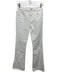 Paige Size 26 White Cotton High Rise Zip Fly Flare Jeans White / 26