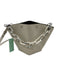 Ganni White & white Leather Crossbody Chain Magnetic Close Bag White & white / S/M