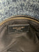 Saint Laurent Blue & Brown Textile Quilted Gold Logo Magnetic Flap Bag Blue & Brown / S