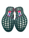 Adidas Shoe Size 7 Green, Blue, Pink Synthetic Knit Lace Up Athletic Sneakers Green, Blue, Pink / 7