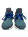 Adidas Shoe Size 7 Green, Blue, Pink Synthetic Knit Lace Up Athletic Sneakers Green, Blue, Pink / 7