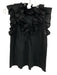 Stark X Size XS Black Cotton Sleeveless Ruffles V Neck Top Black / XS
