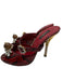 Dolce & Gabbana Shoe Size 39 Red Leather Snakeskin Crystal Details Pumps Red / 39