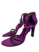 Gucci Shoe Size 8.5 Purple Satin Wrap Embellished Back Zip Heel Pumps Purple / 8.5