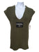 Chanel Size 38 Army Green Cashmere Ribbed Sleeveless Mini Sweater Dress Army Green / 38