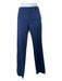 Gucci Size 40 Cobalt Blue Cotton Bamboo Detail Tapered Hook & Eye Straight Pants Cobalt Blue / 40