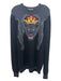 Dolce & Gabbana Size Est M Black & Gray Wool Graphic Sweater Est M