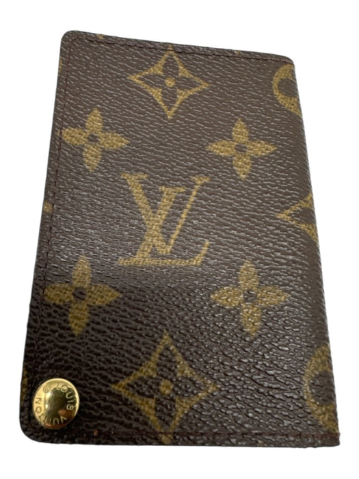 Louis Vuitton Brown Canvas Monogram Snap Closure Dust bag incl. Wallets Brown