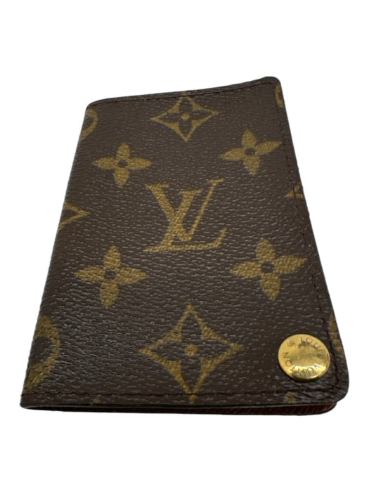 Louis Vuitton Brown Canvas Monogram Snap Closure Dust bag incl. Wallets Brown