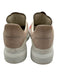 Alexander McQueen Shoe Size 38.5 White & Beige Leather Laces Low Top Sneakers White & Beige / 38.5