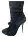 Giuseppe Zanotti Shoe Size 38.5 Faded Black Suede Back Zip Pointed Toe Boots Faded Black / 38.5