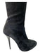 Giuseppe Zanotti Shoe Size 38.5 Faded Black Suede Back Zip Pointed Toe Boots Faded Black / 38.5