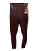 Spanx Size Small Burgundy Red Polyurethane Patent High Rise Leggings Burgundy Red / Small