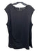 Lafayette Size 18 Black Silk Round Neck Back Keyhole Sleeveless Top Black / 18