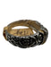 No Brand Silver & Gold Mixed Metals Diamond Band Ring Silver & Gold
