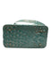 Brahmin Aqua Leather Embossed Rosegold Bucket Bag Aqua / S/M