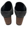 Sorel Shoe Size 8 Black Leather Rubber Sole Stacked Heel Clogs Black / 8