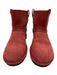 Ugg Shoe Size 8 Pink Red Leather Booties Pink Red / 8