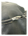 Prada Black Leather Shoulder Bag Top Zip silver hardware Bag Black / S