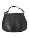 Prada Black Leather Pebbled SHW Zip closure Shoulder Bag Black / Medium