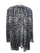 Nieman Marcus Size L Gray & Black Cashmere Long Sleeve Leopard Cardigan Gray & Black / L