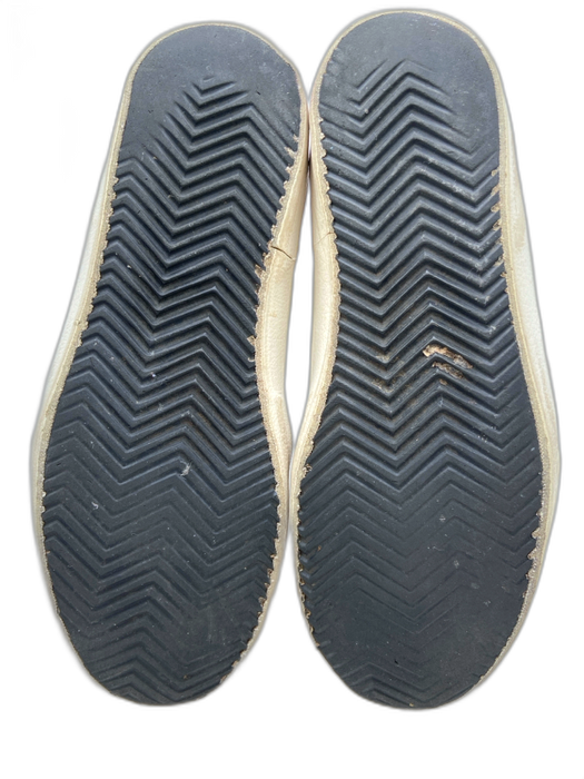 Golden Goose Shoe Size 37 White & Red Leather Upper Glitter Detail Sneakers White & Red / 37