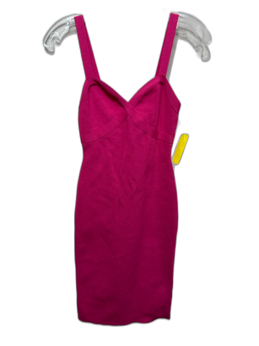 Babaton Size XS Pink Nylon Sleeveless Knee Length Body Con Dress Pink / XS