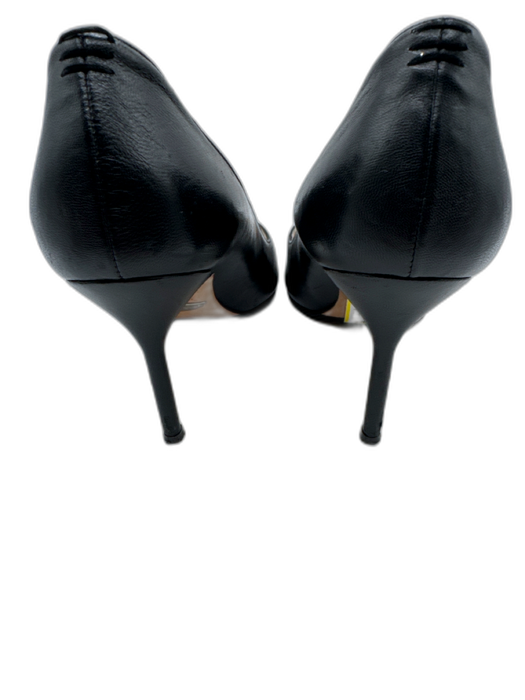 Sarah Flint Shoe Size 37.5 Black Leather Pointed Toe Stiletto Pumps Black / 37.5