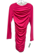 Alice + Olivia Size S / 6 Hot pink Polyester Blend Long Sleeve Back Zip Dress Hot pink / S / 6