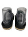 Vince Shoe Size 7 Black & Beige Leather Pebbled Woven Sole Thong Strap Sandals Black & Beige / 7