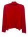St John Evening Size 2 Red Wool Blend Rhinestone trim flounce Cardigan Red / 2