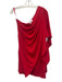 Belle Badgley Mischka Size 6 Red Polyester Blend Draped Pleat Detail Mini Dress Red / 6